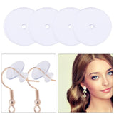 Earring Backs Pads Clear Disc Heavy Safety Stopper Support Pad