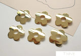 4pcs Copper Plating Flowers Pendant DIY Earrings Necklace Material Accessories
