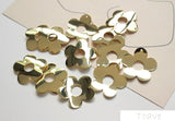 4pcs Copper Plating Flowers Pendant DIY Earrings Necklace Material Accessories