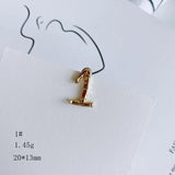 Alloy Plating Earrings 1-9 Material Accessories
