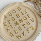 Copper Plated Letter Pendant for DIY Jewelry - 4pcs