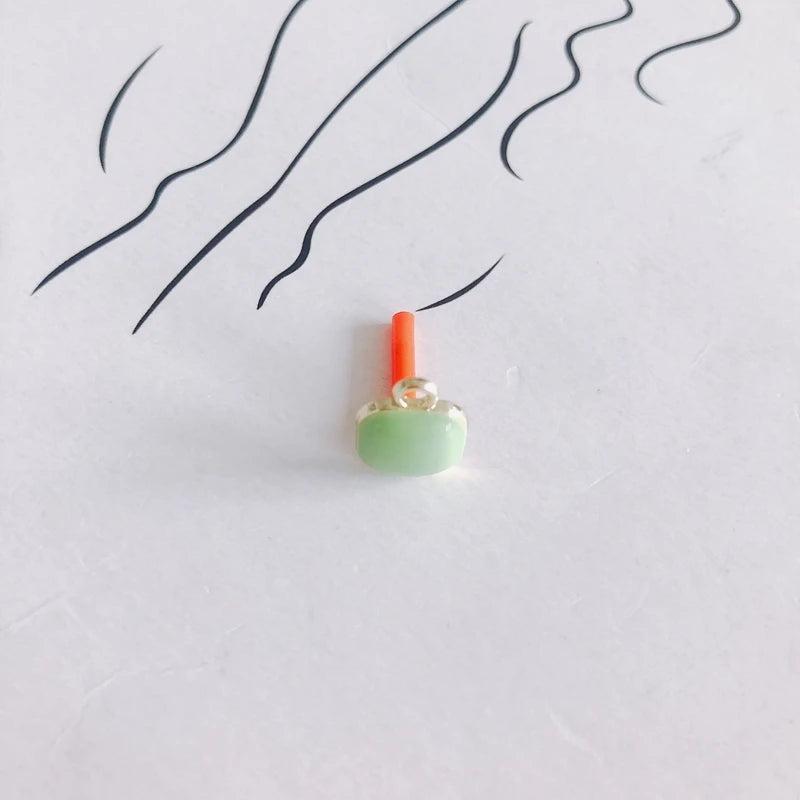 Colorful Sweet Geometric Square Alloy Earrings Material Accessories