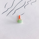 Colorful Sweet Geometric Square Alloy Earrings Material Accessories