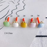 Colorful Sweet Geometric Square Alloy Earrings Material Accessories