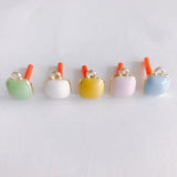 Colorful Sweet Geometric Square Alloy Earrings Material Accessories