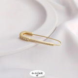 Color-Preserving Copper Plated Zircon Pin Accessories DIY Hand-Made Paper Clip
