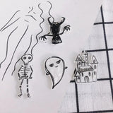 Acrylic Haunted House Ghost Patch Earring Pendant Material