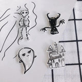 Acrylic Haunted House Ghost Patch Earring Pendant Material