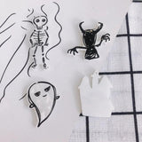 Acrylic Haunted House Ghost Patch Earring Pendant Material
