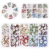 Alloy Diamonds Beads Set 8mm Spacer Beads Box Sets for Jewelry Making