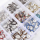 Alloy Diamonds Beads Set 8mm Spacer Beads Box Sets for Jewelry Making