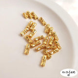Gold-Plated Spiral Buckle Necklace DIY Tower Chain Jewelry