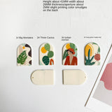 Women Plant Landscape Acrylic Pendant DIY Jewelry Earrings
