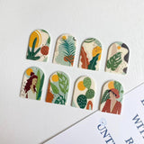 Women Plant Landscape Acrylic Pendant DIY Jewelry Earrings