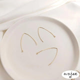 14K Light Copper-Clad V Ear Hook DIY Earrings Accessories
