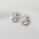 14K Electroplating Oval Hollow Tulip Pendant for DIY Pearl Necklace
