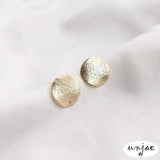 Frosted Light Color Bump Discs Earrings DIY Jewelry Accessories