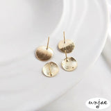 Frosted Light Color Bump Discs Earrings DIY Jewelry Accessories