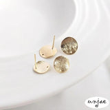 Frosted Light Color Bump Discs Earrings DIY Jewelry Accessories