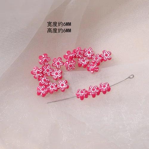 Acrylic Flower Bead DIY Jewelry Necklace Material
