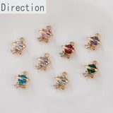 Gold-Plated Zircon Universe Planet Pendant DIY Accessory