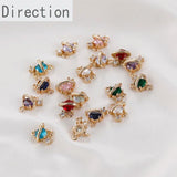 Gold-Plated Zircon Universe Planet Pendant DIY Accessory
