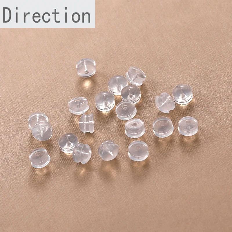 Soft Rubber Ear Plug Silicone Earring Plug Hypoallergenic Anti-Drop Ear Cap Plug