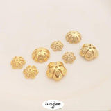 14K Light 18k Receptacle Accessories Daisy Bead Cap Bead Material