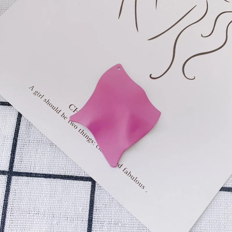 DIY Jewelry Iron Spray Exaggerated Earrings
