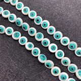 Shell Eye Beads Evil Eye Charms Freshwater Beads DIY Jewelry Making