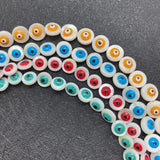 Shell Eye Beads Evil Eye Charms Freshwater Beads DIY Jewelry Making
