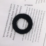 DIY Furry Hair Ring Accessories for Autumn and Winter