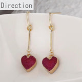 14k Bag Long Knotted Single Ear Needle Silver Needle Earrings