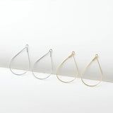 14K Plated Real Drop Frame Earrings Pendant DIY Material