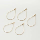 14K Plated Real Drop Frame Earrings Pendant DIY Material