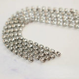 Color-Preserving Diamond Chain Earrings 18K Plated