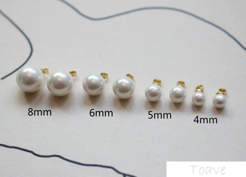 6pcs Natural Shell Hanging Ear Stud Earrings DIY Accessories