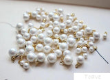 6pcs Natural Shell Hanging Ear Stud Earrings DIY Accessories