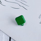 Square Earrings Pendant 952 Silver Needle DIY Accessories