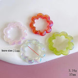 Acrylic Plated Hollow Lace Beads DIY Pendant Accessory