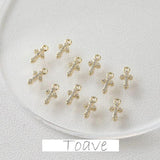 Color-Preserving Zircon Crystal Pendant DIY Earrings Necklace Material