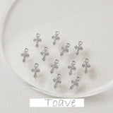 Color-Preserving Zircon Crystal Pendant DIY Earrings Necklace Material