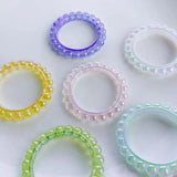 Big lace round acrylic pendant DIY accessories