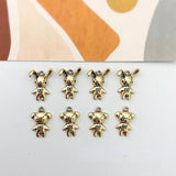 Vintage Alloy 3D Bear & Rabbit Pendant Jewelry Keychain Material