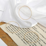 Copper Plated Geometric Hemp Wire Ring for DIY Earrings