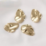 Copper Plated 14K Irregular Water Pendant for DIY Earrings