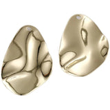 Copper Plated 14K Irregular Water Pendant for DIY Earrings