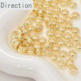 14k Copper Plated Wave Spacer Bead for Bracelet Necklace DIY