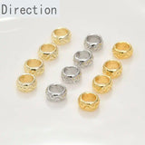 14k Copper Plated Wave Spacer Bead for Bracelet Necklace DIY