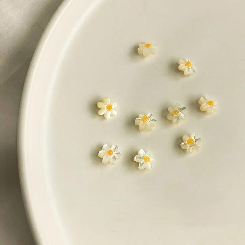 Natural Shell Daisy Beads for DIY Bracelet Necklace